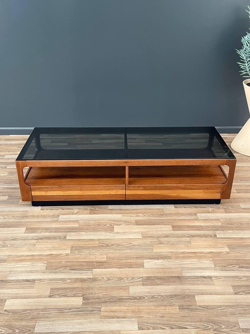 American Newly Refinished- Mid-Century Modern Coffee Table by John Keal for Brown Saltman