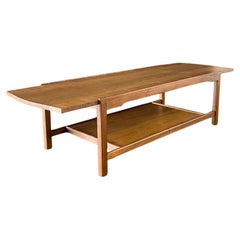 Newly Refinished - Mid-Century Modern “Composite” Coffee Table w/ Bookshelf