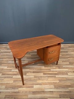 Newly Refinished - Mid-Century Modern Desk by Merton Gershun