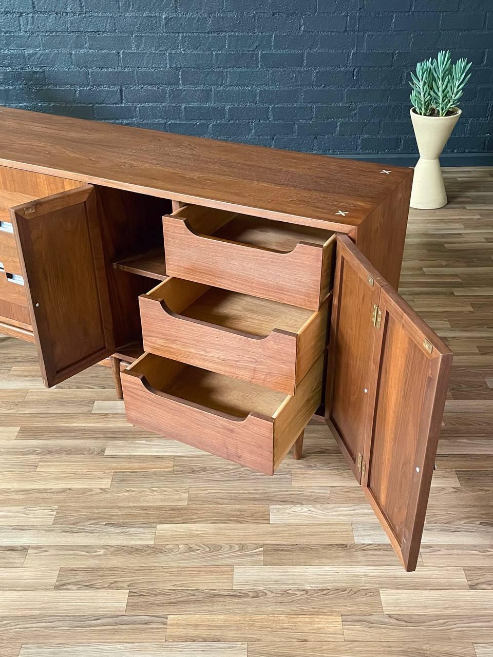Steel Newly Refinished - Mid-Century Modern Dresser by Merton Gershun w/ Cane Doors