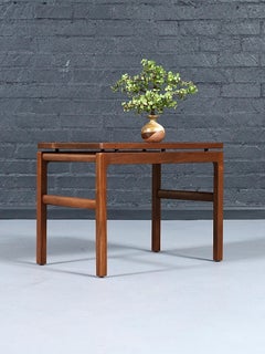 Newly Refinished - Mid-Century Modern Floating Top Side Table