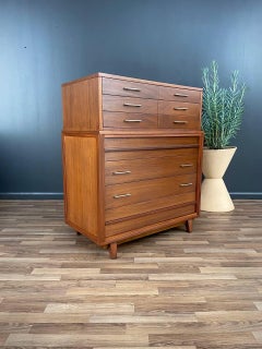 Newly Refinished - Mid-Century Modern Highboy Dresser by R-Way