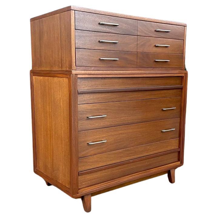 Newly Refinished - Mid-Century Modern Highboy Dresser by R-Way