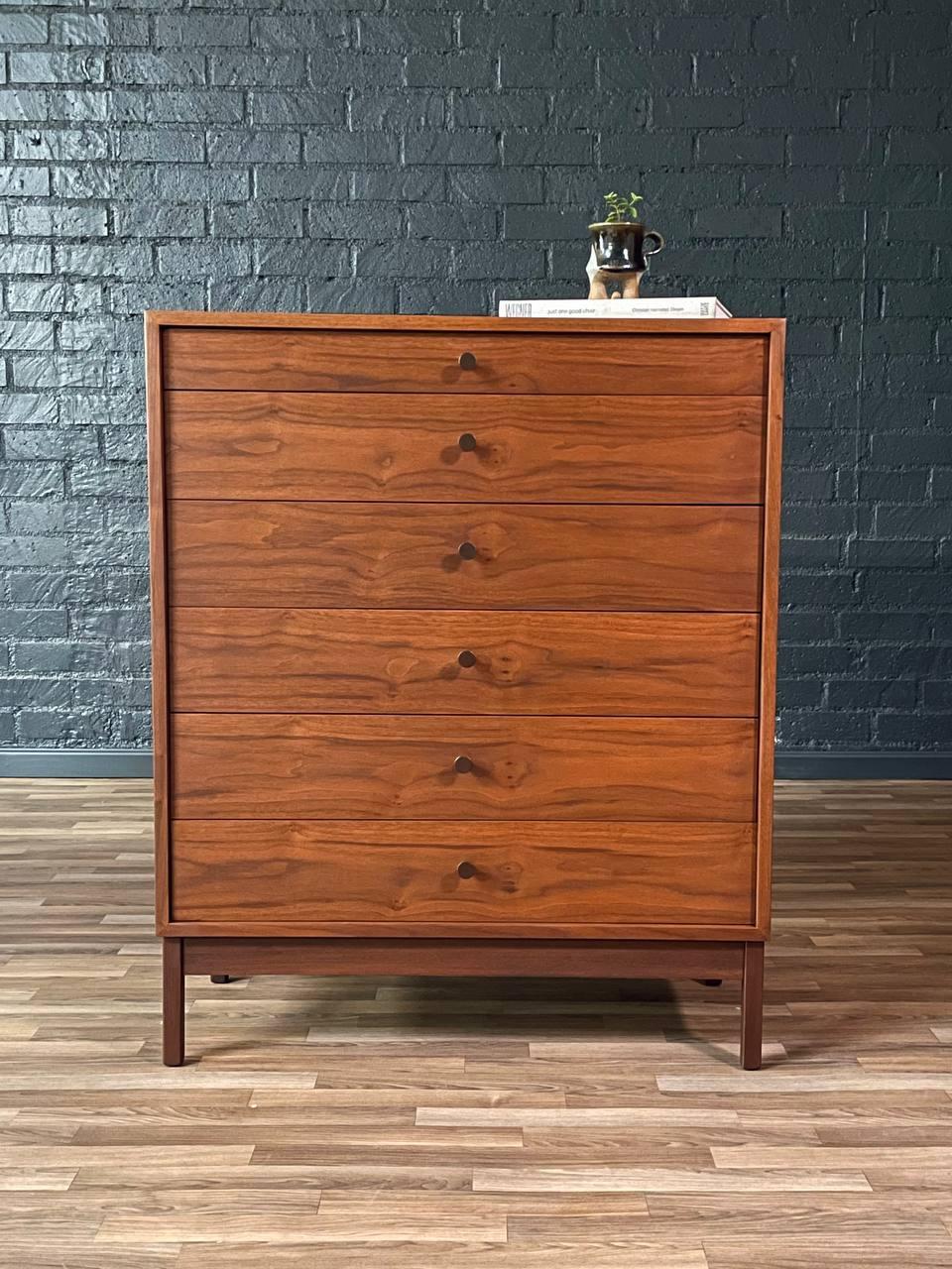 Mid-20th Century Newly Refinished - Mid-Century Modern Highboy Dresser by Richard Artschwager For Sale