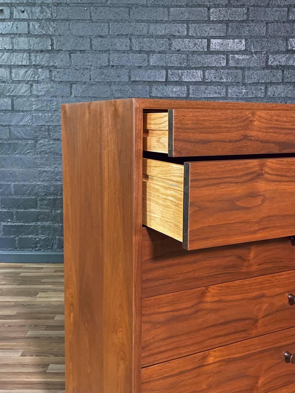Newly Refinished - Mid-Century Modern Highboy Dresser by Richard Artschwager For Sale 1