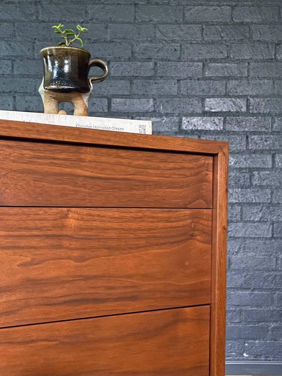 Newly Refinished - Mid-Century Modern Highboy Dresser by Richard Artschwager For Sale 2