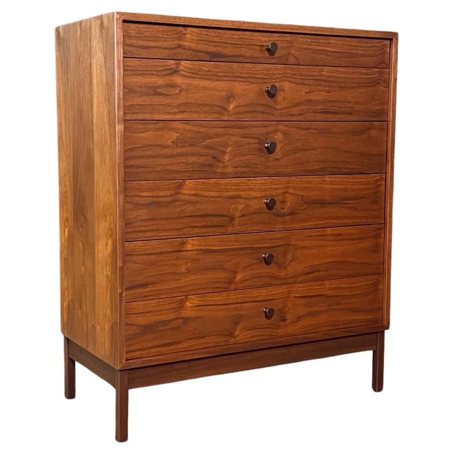 Newly Refinished - Mid-Century Modern Highboy Dresser by Richard Artschwager