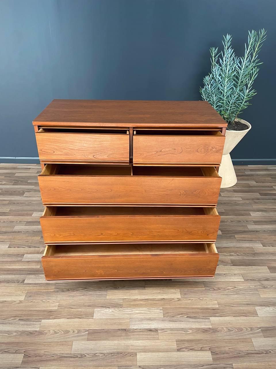 Newly Refinished - Mid-Century Modern Highboy Dresser 1