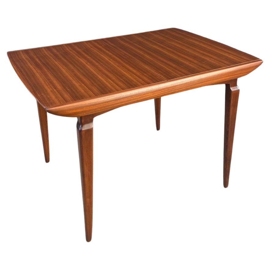 Newly Refinished - Mid-Century Modern “Link” Expanding Teak Dining Table For Sale