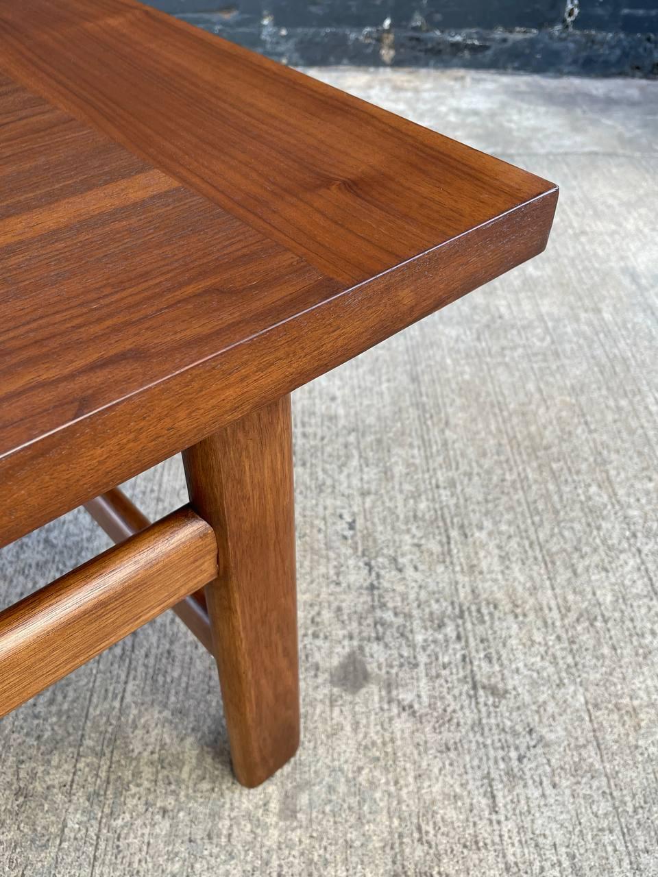 Newly Refinished - Mid-Century Modern Minimalist Walnut Coffee Table by Lane 4