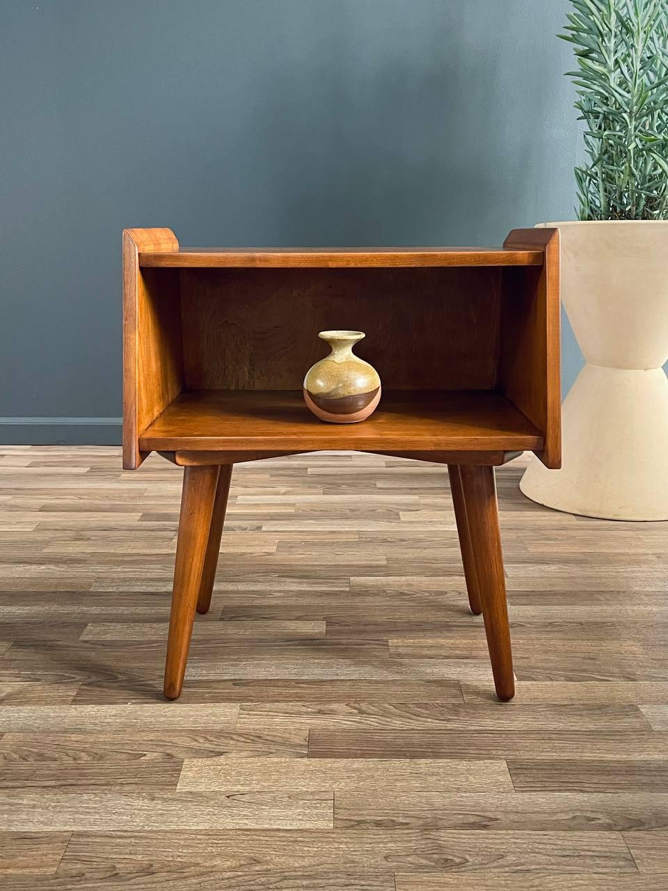 Mid-19th Century Newly Refinished - Mid-Century Modern Night Stand by Crawford