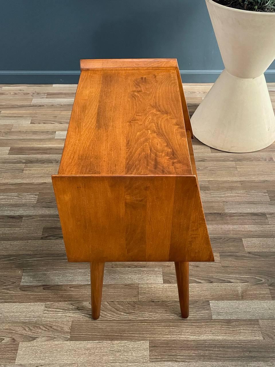 Maple Newly Refinished - Mid-Century Modern Night Stand by Crawford