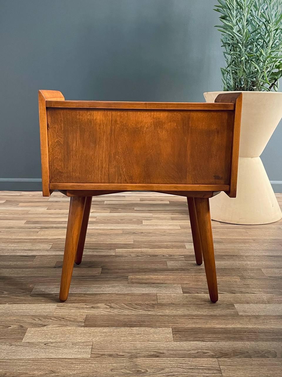 Newly Refinished - Mid-Century Modern Night Stand by Crawford 1