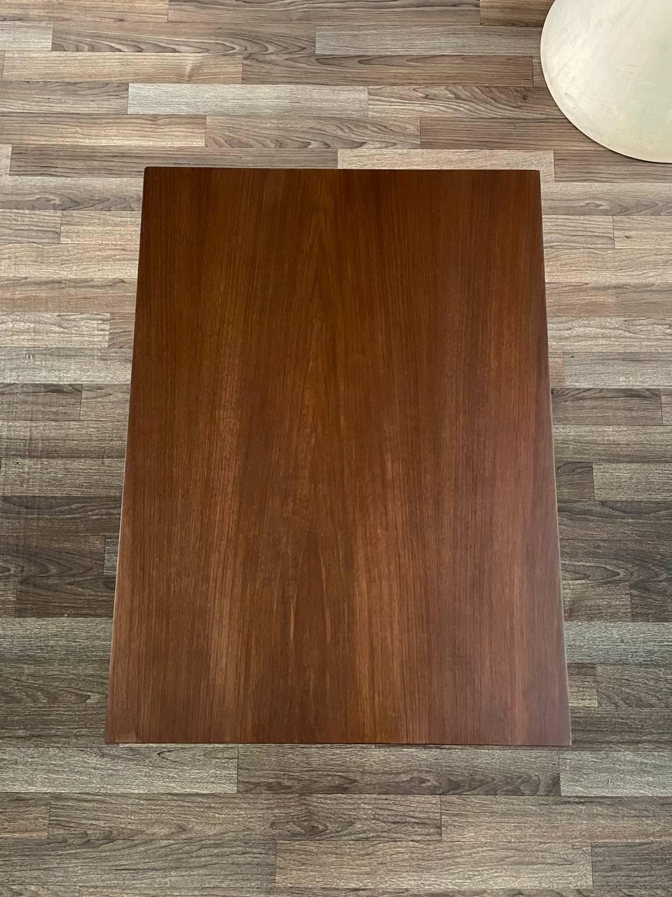 Newly Refinished - Mid-Century Modern Night Stand with Bookcase For Sale 2