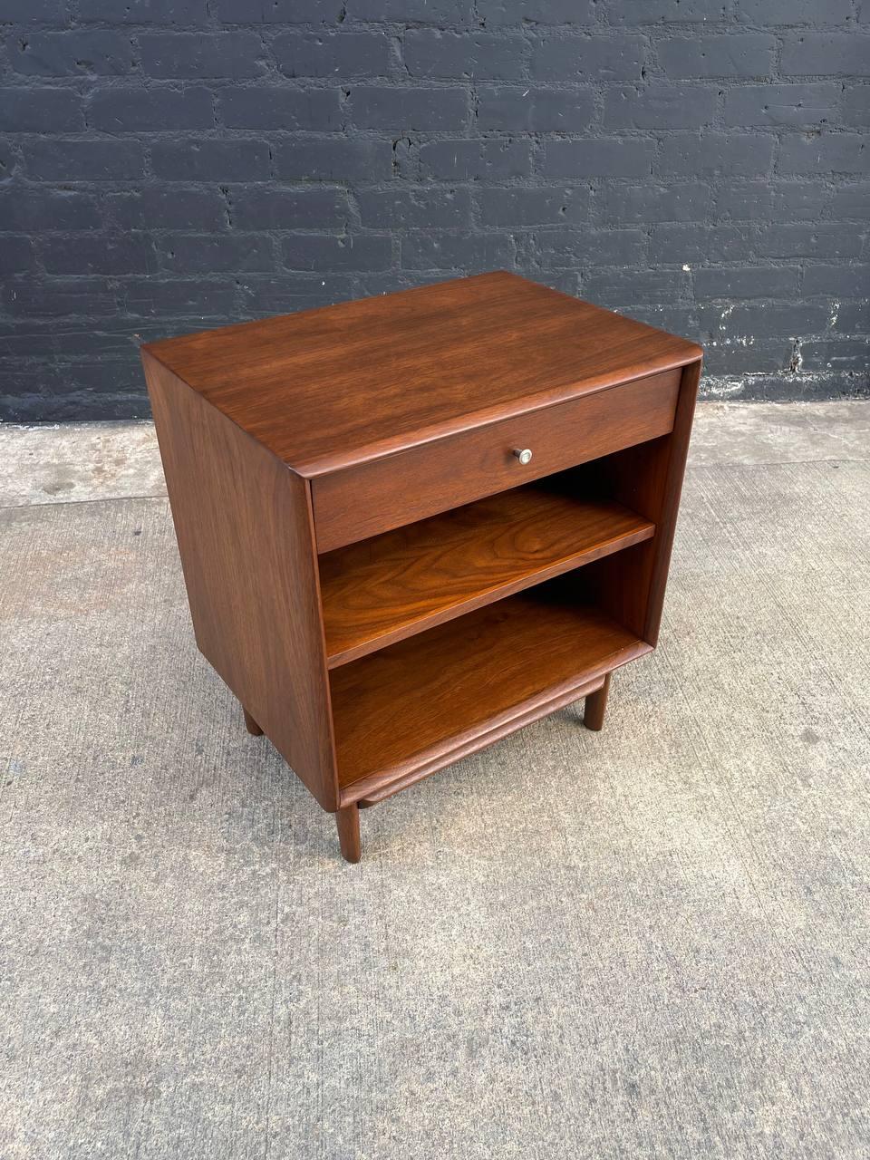 American Newly Refinished - Mid-Century Modern “Parallel” Night Stand by Barney Flagg