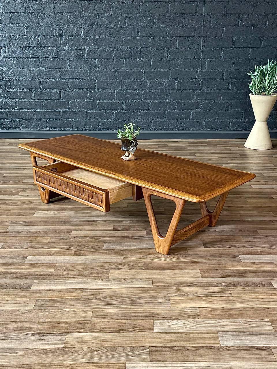 American Newly Refinished - Mid-Century Modern “Perception” Coffee Table by Lane