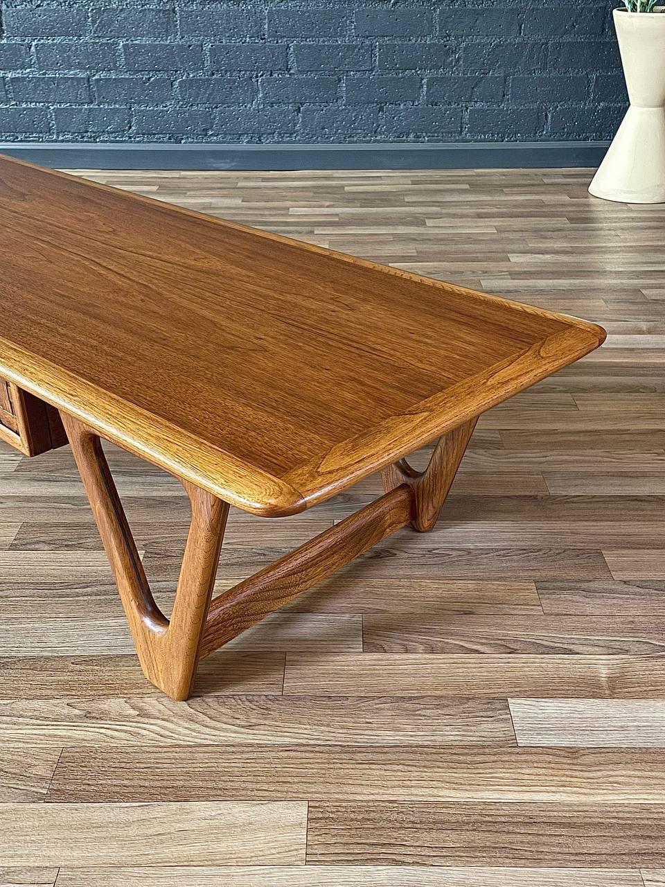 Oak Newly Refinished - Mid-Century Modern “Perception” Coffee Table by Lane