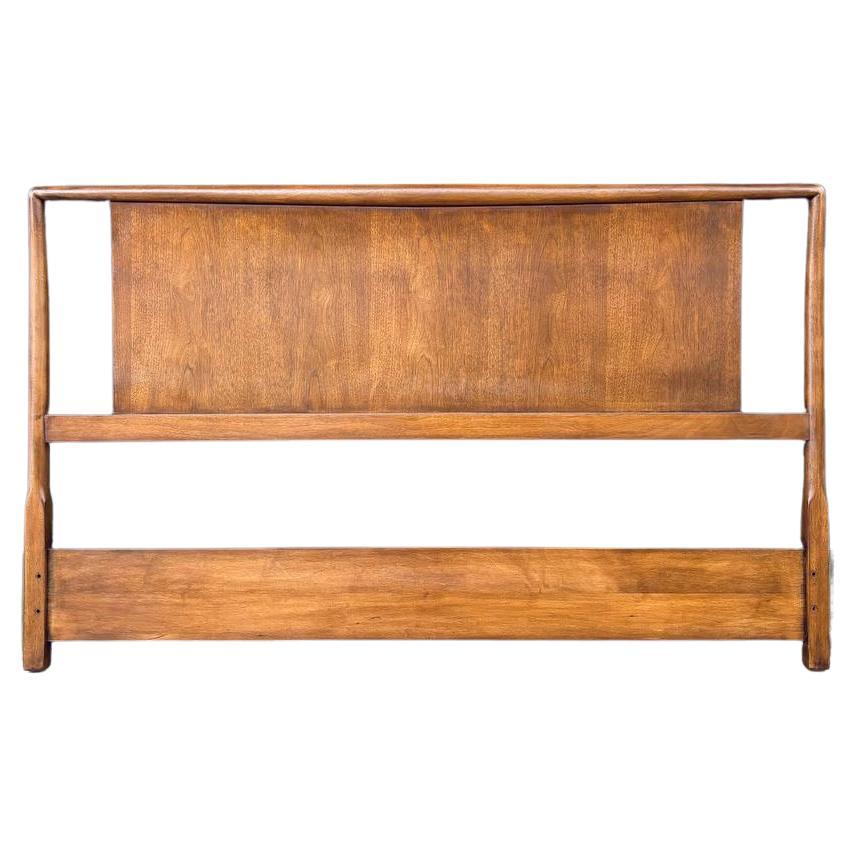 Newly Refinished - Mid-Century Modern Queen Size Headboard by Widdicomb For Sale