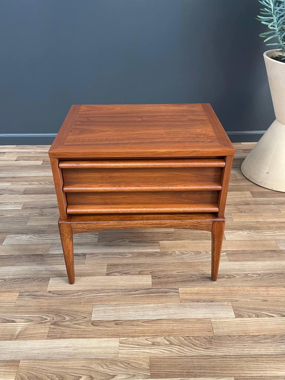 Mid-20th Century Newly Refinished - Mid-Century Modern “Rhythm” Night Stand by Lane