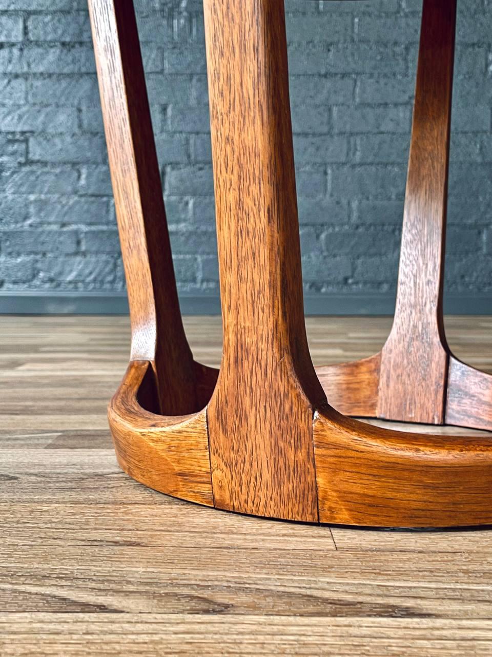 Newly Refinished - Mid-Century Modern “Rhythm” Round Side Table by Lane 3