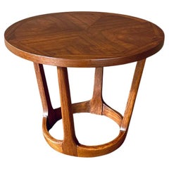 Newly Refinished - Mid-Century Modern “Rhythm” Round Side Table by Lane