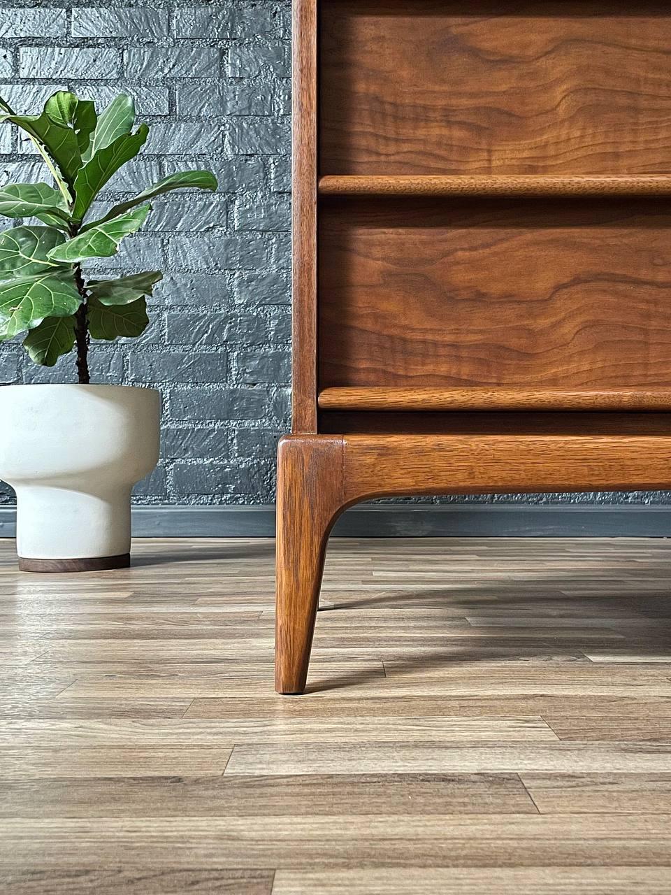 Newly Refinished - Mid-Century Modern “Rhythm” Walnut Dresser by Lane 3