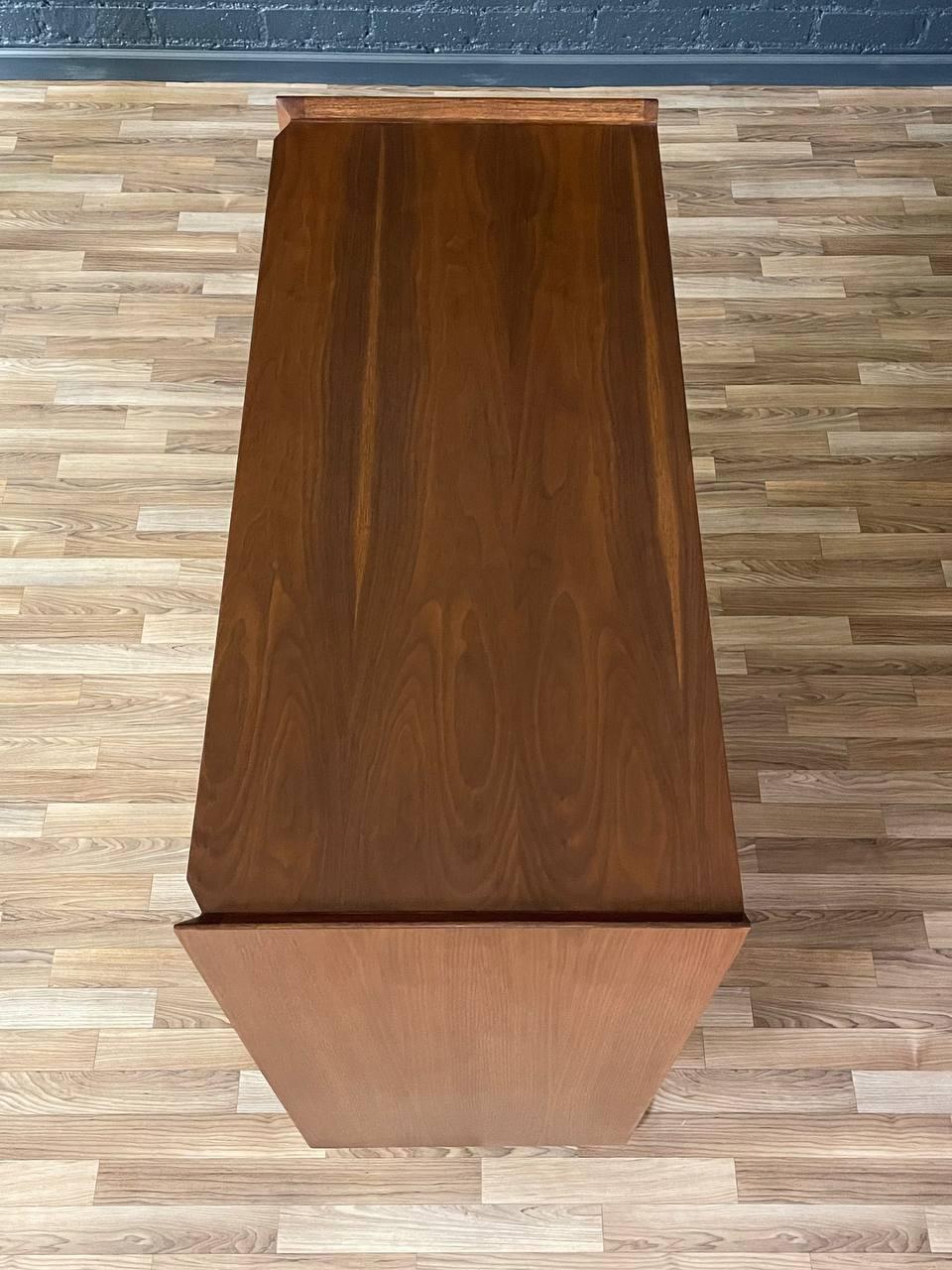 Newly Refinished - Mid-Century Modern “Rhythm” Walnut Highboy Dresser by Lane 2