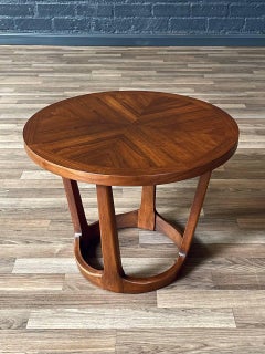 Newly Refinished - Mid-Century Modern “Rhythm” Walnut Side Tables by Lane