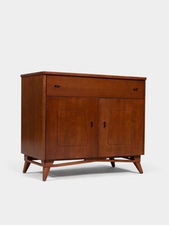 Newly Refinished - Mid-Century Modern Sculpted Cabinet