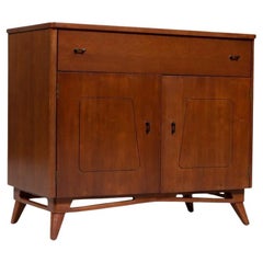 Newly Refinished - Mid-Century Modern Sculpted Cabinet