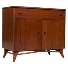 Newly Refinished - Mid-Century Modern Sculpted Cabinet