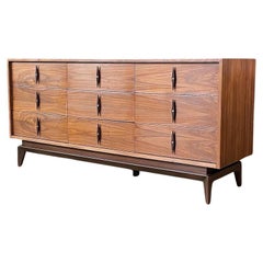 Newly Refinished - Mid-Century Modern Sculpted Dresser