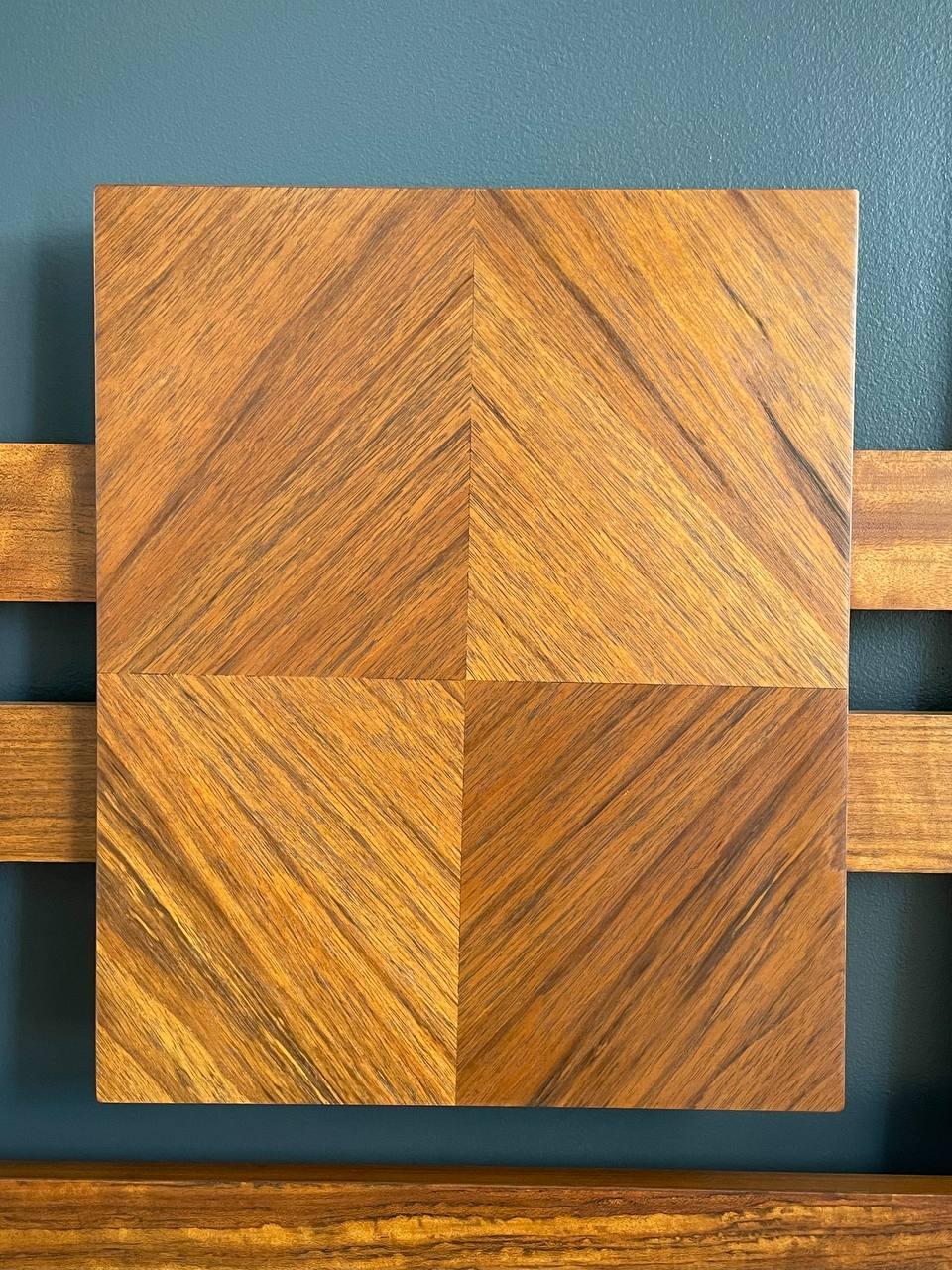 Newly Refinished - Mid-Century Modern “Staccato” Sculpted King Size Headboard 1