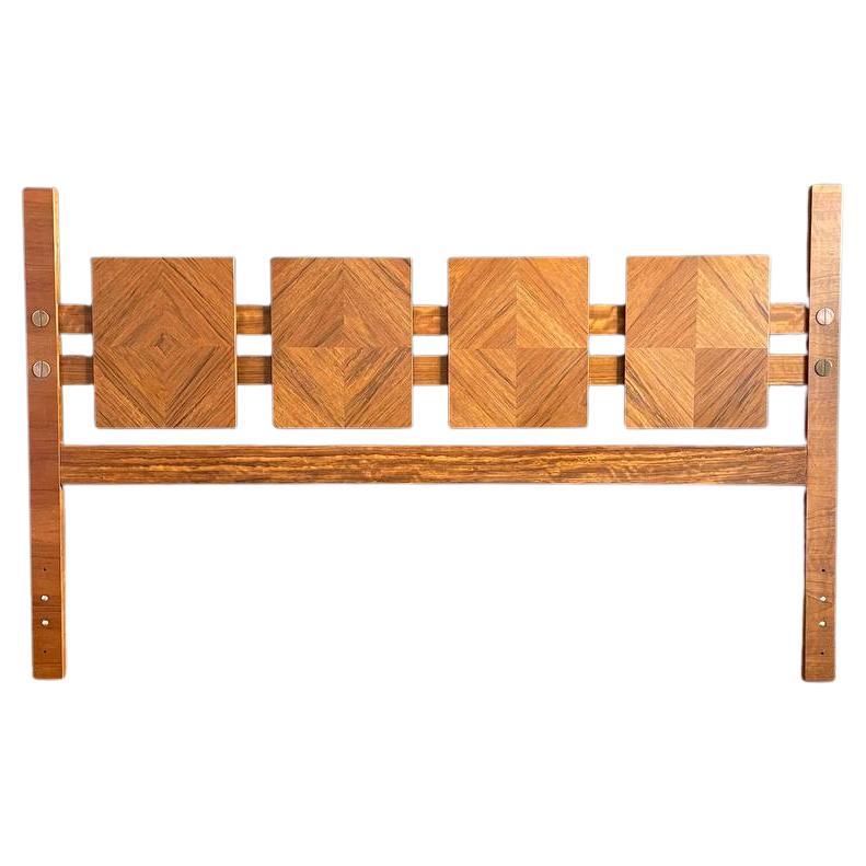 Newly Refinished - Mid-Century Modern “Staccato” Sculpted King Size Headboard