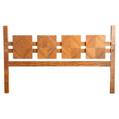 Newly Refinished - Mid-Century Modern “Staccato” Sculpted King Size Headboard
