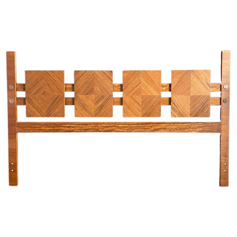 Newly Refinished - Mid-Century Modern “Staccato” Sculpted King Size Headboard