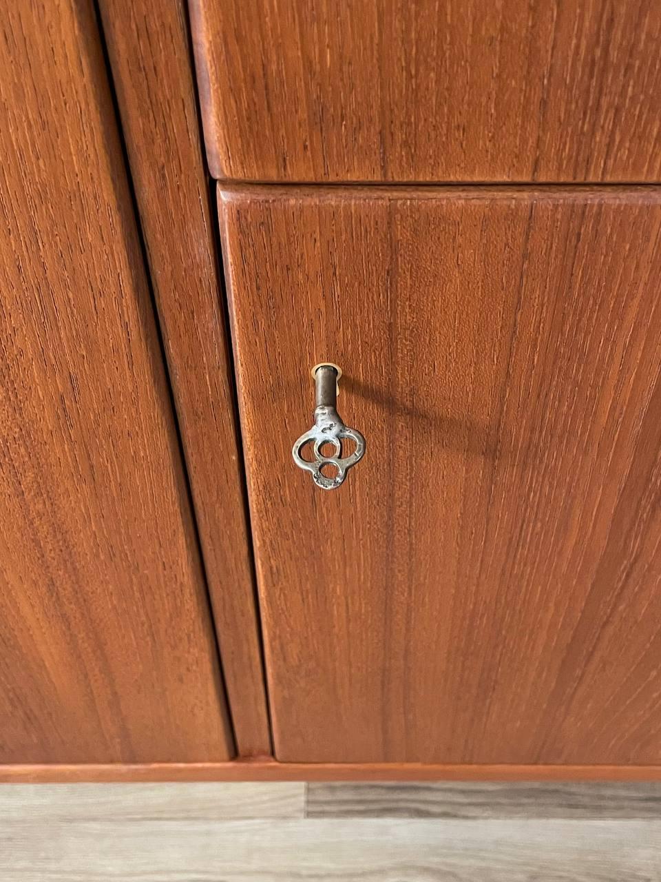 Newly Refinished - Mid-Century Modern Teak Credenza 2