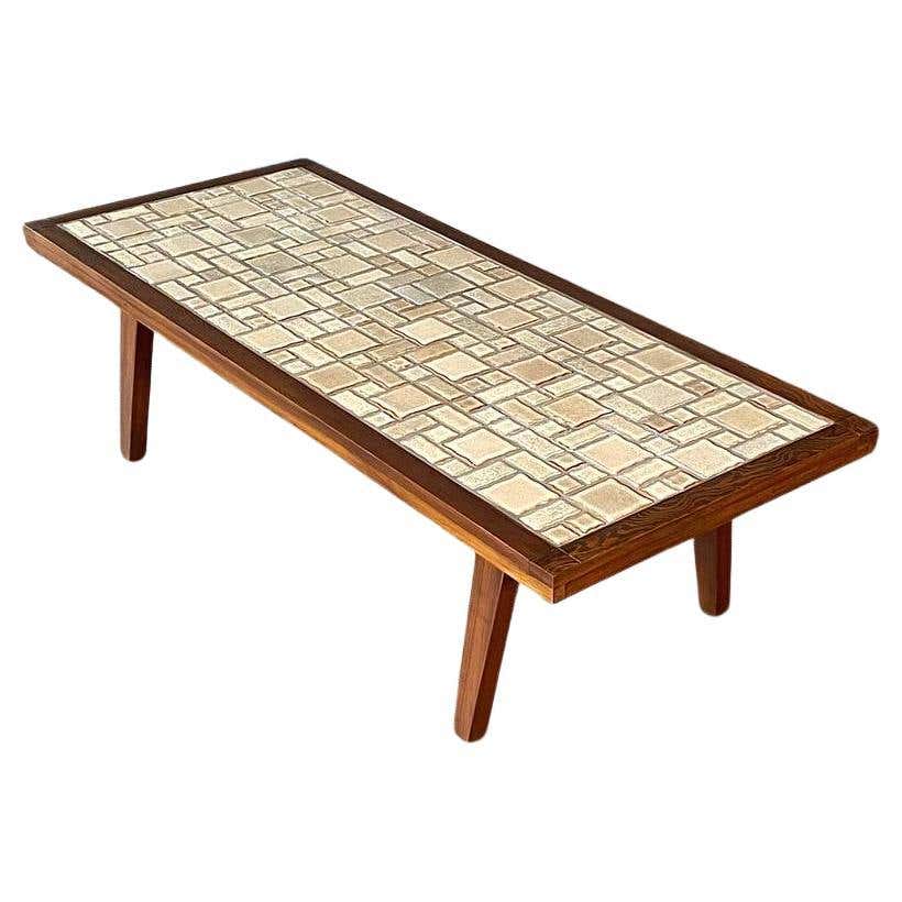 Newly Refinished - Mid-Century Modern Tile Top Coffee Table For Sale at ...