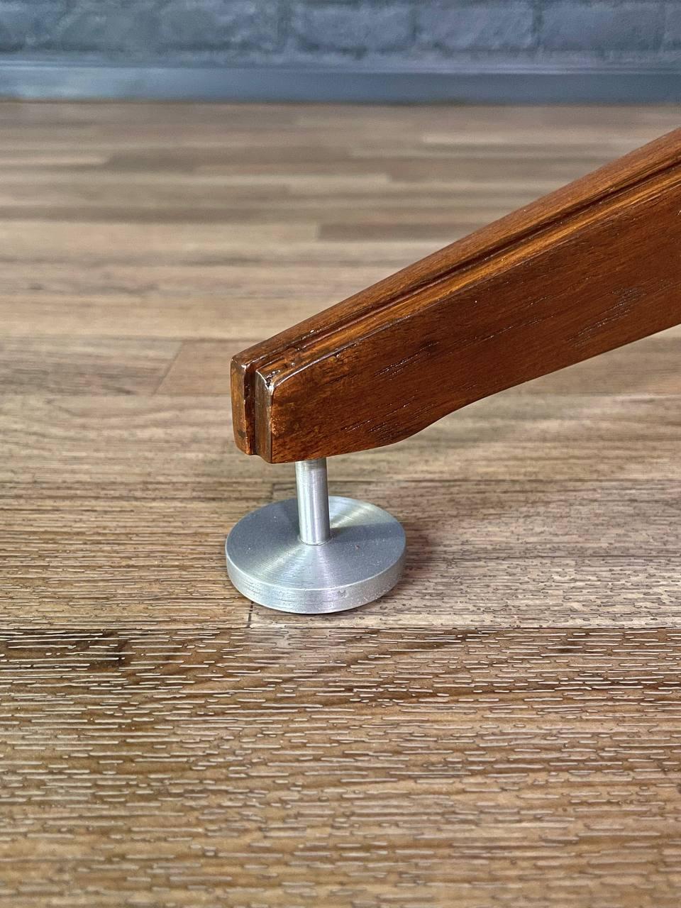 Newly Refinished - Mid-Century Modern Tripod Walnut Side Table by Lane For Sale 3