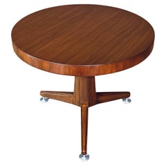 Newly Refinished - Mid-Century Modern Tripod Walnut Side Table by Lane