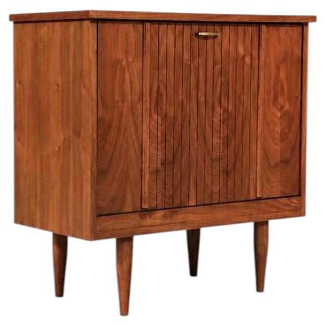 Recién restaurado: vitrina para discos de vinilo de estilo «Mid Century Modern» de Lane