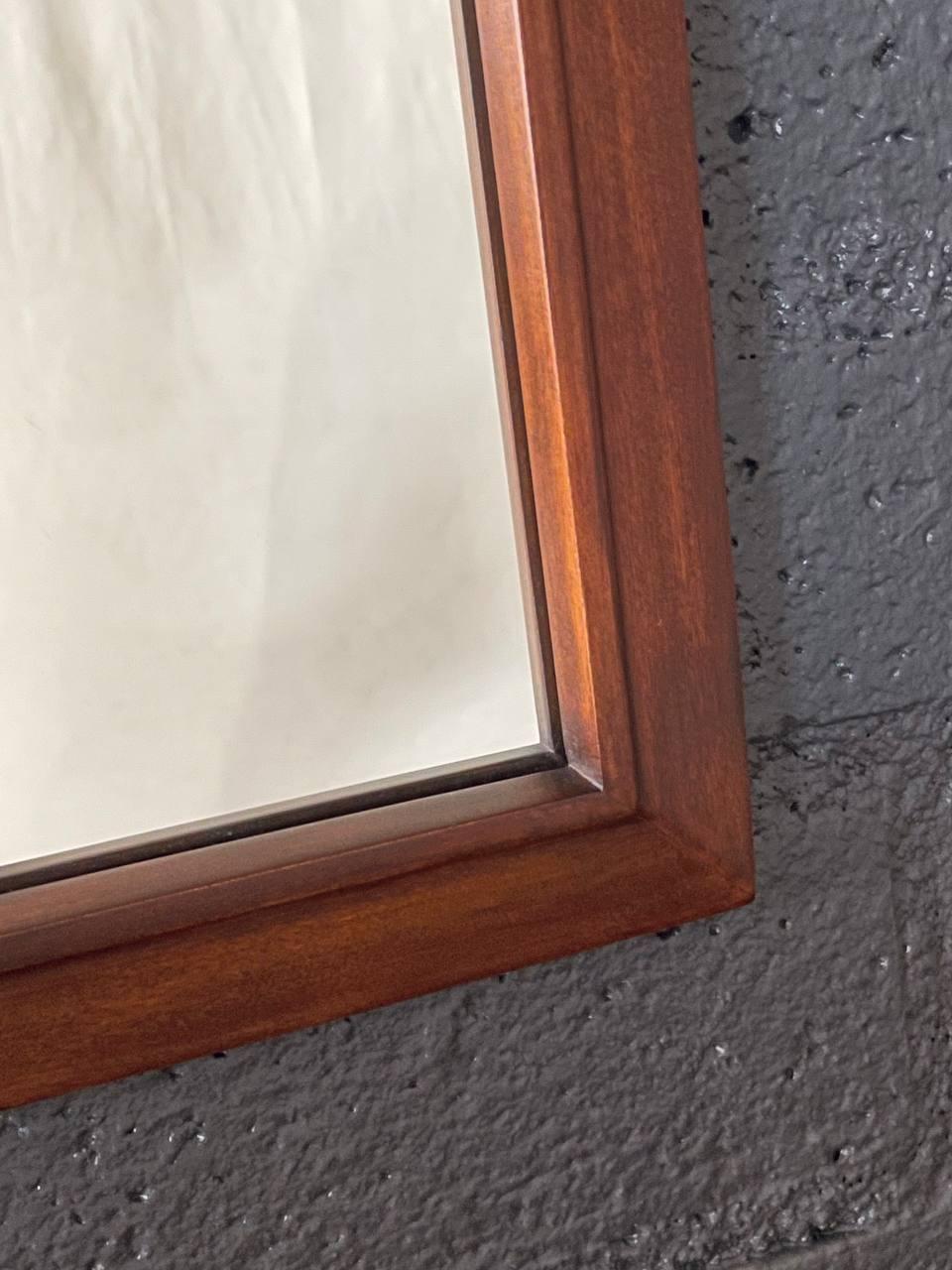 Newly Refinished - Mid-Century Modern Wall-Hanging Sculpted Mirror 5
