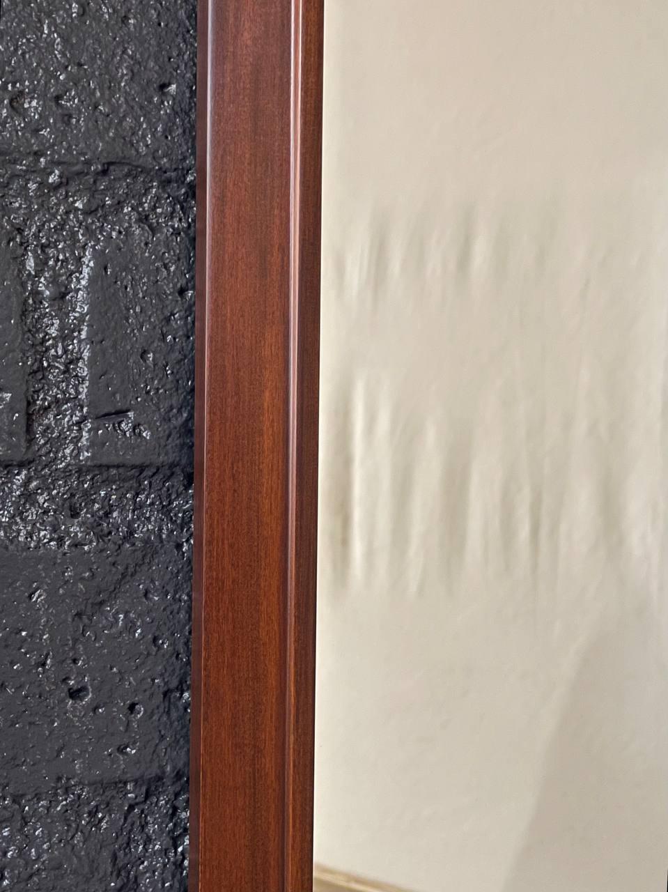 Mid-20th Century Newly Refinished - Mid-Century Modern Wall-Hanging Sculpted Mirror