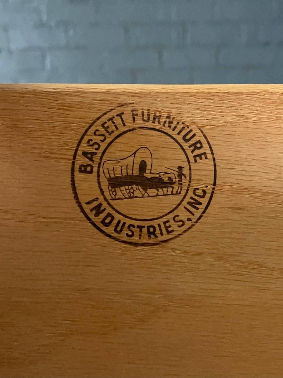 Newly Refinished - Mid-Century Modern Walnut 9-Drawer Dresser by Bassett 5