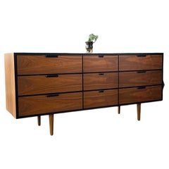 Newly Refinished - Mid-Century Modern Walnut 9-Drawer Dresser by The Rapport Co.