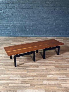 Newly Refinished - Mid-Century Modern Walnut Coffee Table / Bench by Lane