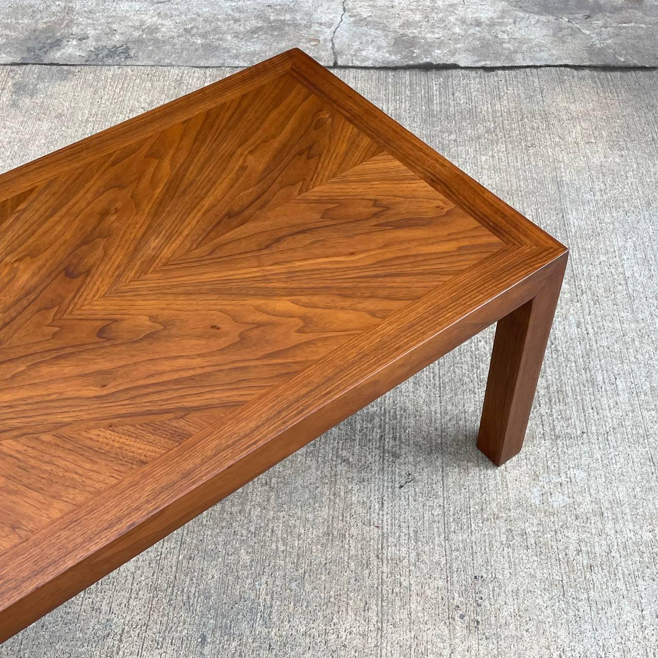 Newly Refinished - Mid-Century Modern Walnut Coffee Table by Lane 2