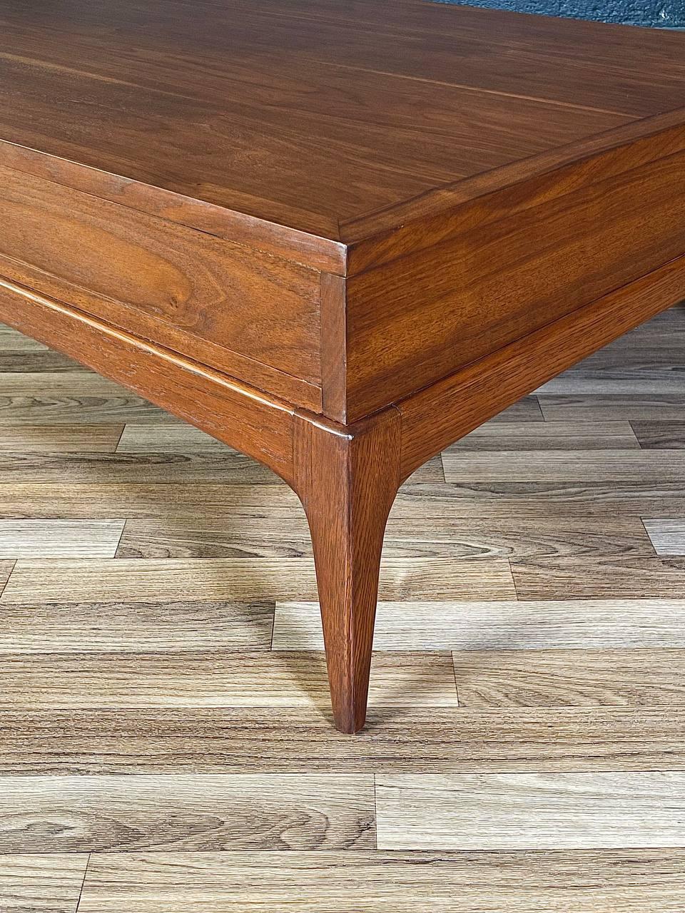 Newly Refinished - Mid-Century Modern Walnut Coffee Table by Lane 4