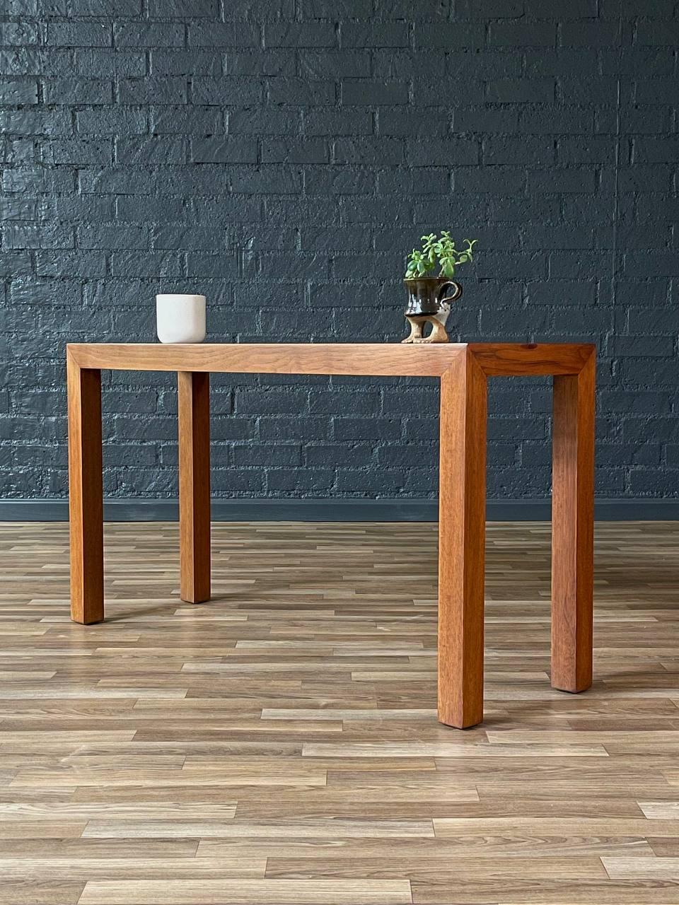 American Newly Refinished - Mid-Century Modern Walnut Console Table by Lane