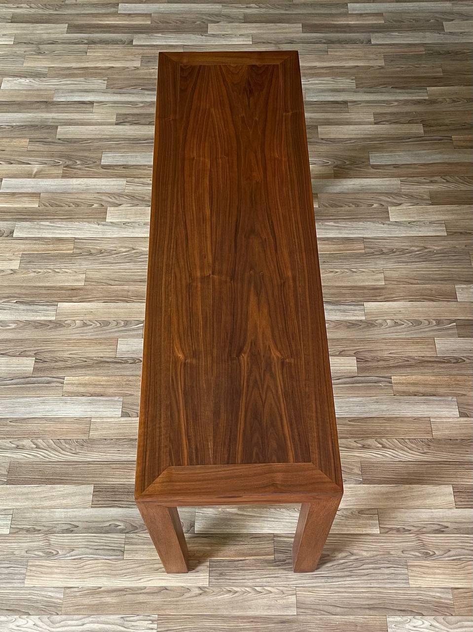 Newly Refinished - Mid-Century Modern Walnut Console Table by Lane 1